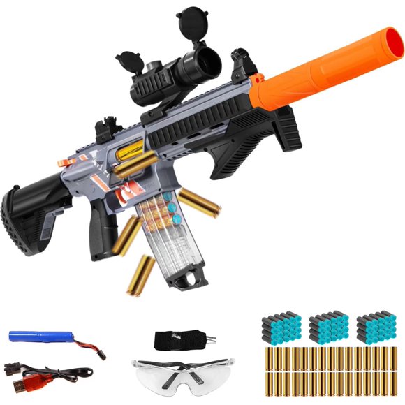 Rifle de juguete eléctrico Bugrtey de balas blandas tipo francotirador