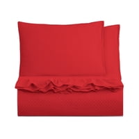 Genérico - Cubrecama Quilt Reversible Super King 270 X 260 Cm Rojo Magic Collection Martiné