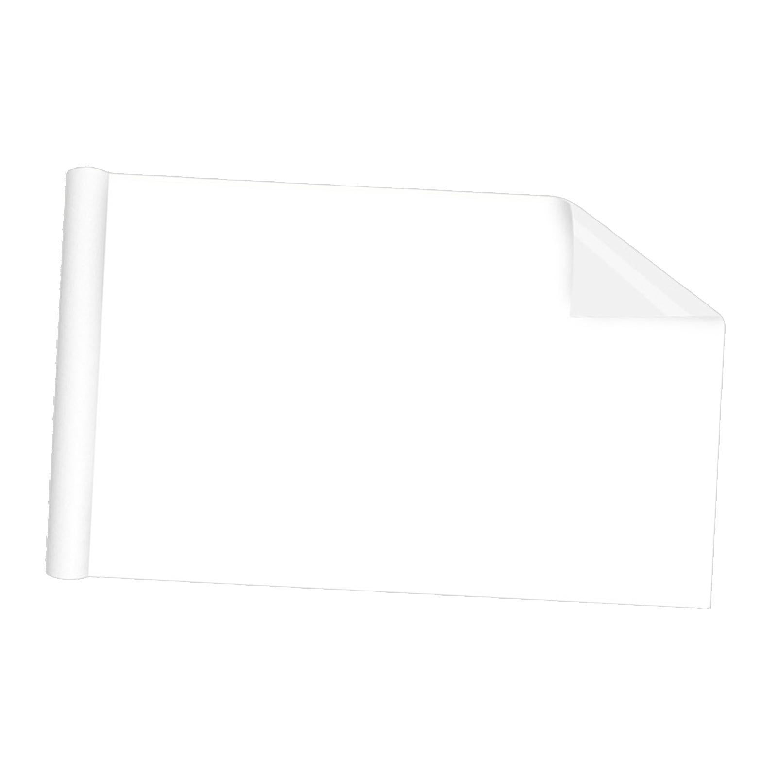 Ioensy - Adhesivo De Pizarra Blanca De Borrado En Seco, Borrable, 1 Rollo De Hoja Para El Hogar, Habitación, Escuela, 45cm X 10m, Blanco