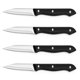 thumbnail image 1 of Juego de 4 cuchillos de pelar BEWOS 8,9 cm negro, 1 of 6