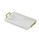 thumbnail image 4 of Estilo nórdico Granja Bandeja de servicio Joyería Perfume Cosméticos Titulares Baratijas Llaves Bandeja de almacenamiento Multifunción para dormitorio , Blanco, 4 of 5