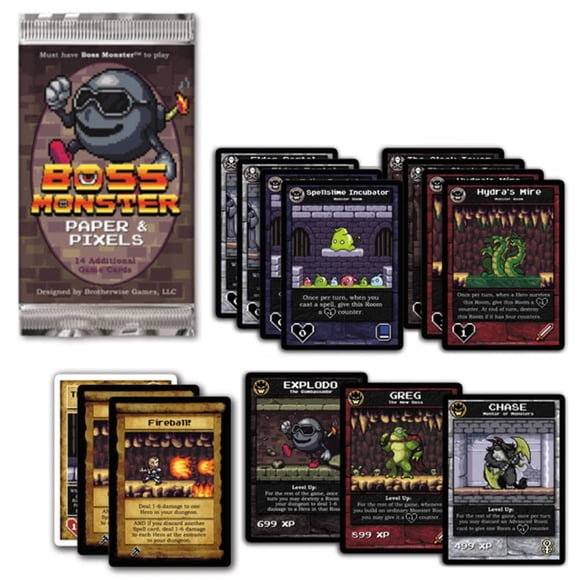 Juego de Cartas Brotherwise Games BOSS Monster: Papel y Pixel