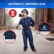 thumbnail image 4 of Disfraz de policía estadounidense para niños con camisa, pantalones y sombrero, 4 of 8