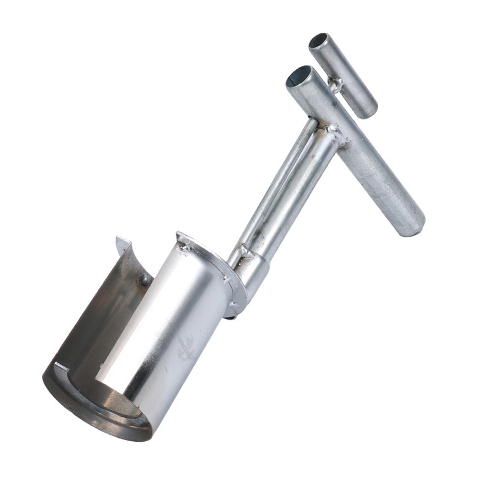 Magideal - Herramienta Para Plantar Bulbos, Accesorios, Herramienta De Plantación Ergonómica Plateada, Trasplantador De Plántulas De Plantas Y Árboles Frutales