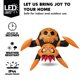 thumbnail image 3 of Decoración de ventana LED con forma de araña hinchable JOYIN para Halloween, de 4 pies, 3 of 8
