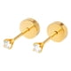 thumbnail image 1 of Aros Abridores Chispas 2mm No1 Oro 18k Circón Bebé Niña, 1 of 8