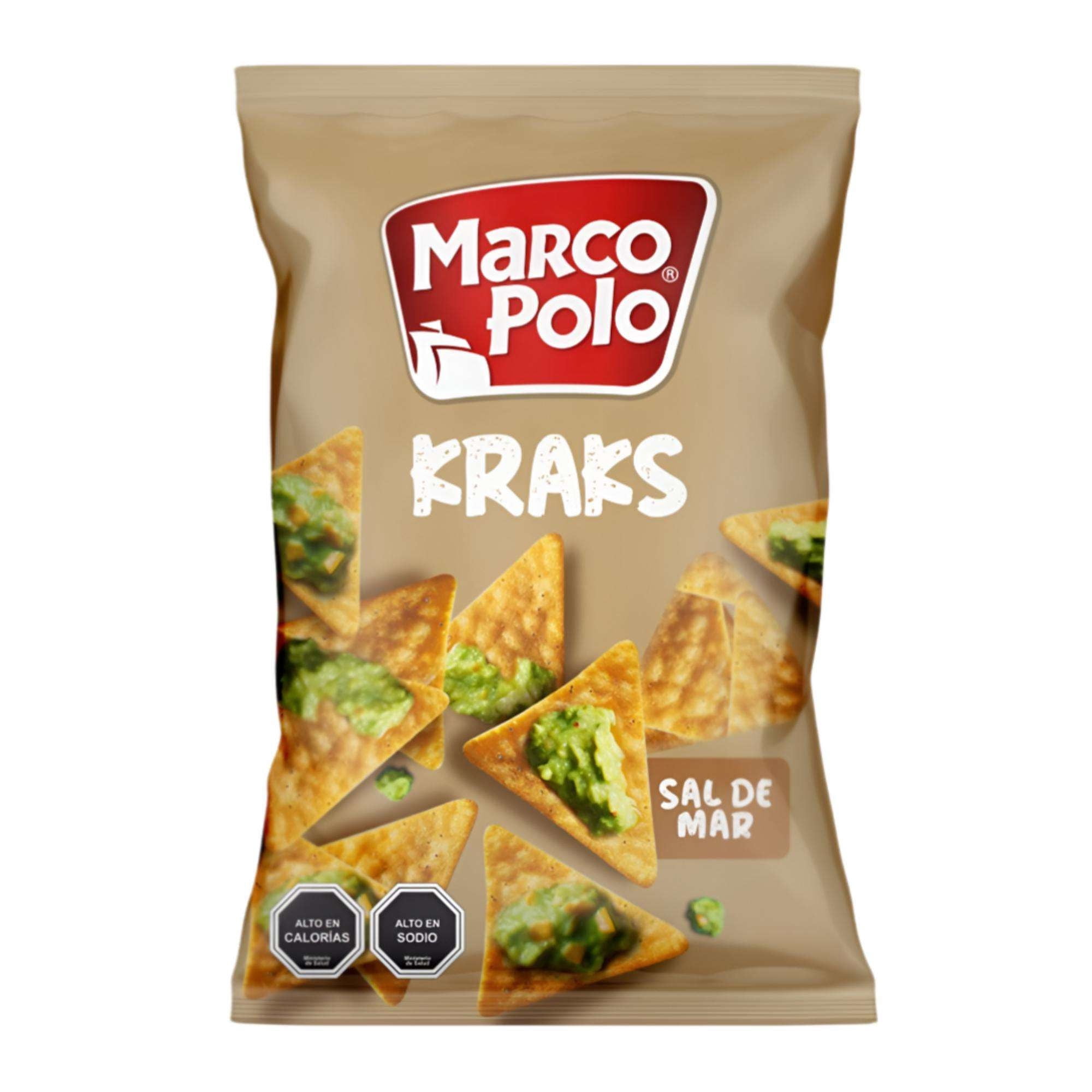 Tortilla Vegetal Kraks Sal De Mar 140 g Marco Polo