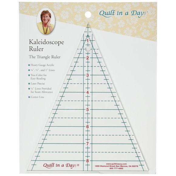 Regla triangular Kaleidoscope de Quilt In A Day
