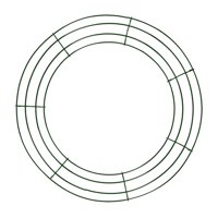 Bothyi - Marco De Corona De Alambre, Anillos De Corona Redondos Para Manualidades, Suministros, Vacaciones, Boda, Verde, 40Cm