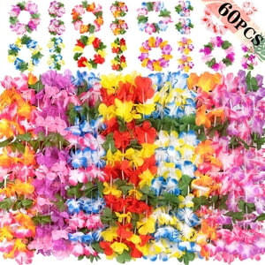 Juego De 60 Piezas Para Fiestas Jollylife Hawaiian Luau Leis