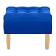 thumbnail image 1 of Pouf Wood 1c Felpa 05 Azul Rey, 1 of 4