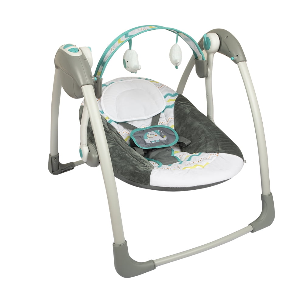 Bright Starts - Silla Nido Whimsical Wild Gris. Verde