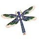 thumbnail image 1 of Broche De Libélula Antigua Insignia Ramillete Diamantes De Imitación Regalo De Joyería Azul, 1 of 5