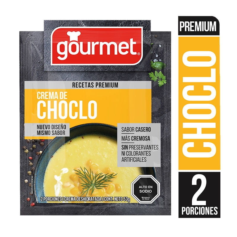 Crema De Choclo Premium (2 Porciones) Sobre 53 g Gourmet