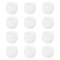 Ioensy - 12 Macetas Pequeñas, Sencillas, Para Jardín, Balcón, Plantas De Interior, Color Blanco