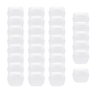 Magideal - 30 Tarros De Cosméticos Con Tapas, Pequeños Recipientes De Almacenamiento Recargables Portátiles A Prueba De Fugas Vacíos Para Crema De Ojos, Bálsamo, Translúcido