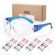 thumbnail image 1 of Gafas de seguridad PTCOL, paquete de 28, gafas transparentes antiarañazos, 1 of 7