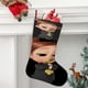 thumbnail image 2 of Bebé Jefe: Niña Blanca Tema: Calcetines de Navidad, fino lino blanco para colgar en escaleras y chimenea, decoración navideña para el hogar, regalo de Navidad. 54cm × 38cm, 2 of 5