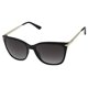 thumbnail image 1 of Gafas de sol GUESS cuadradas con marco negro y detalles dorados, 1 of 1