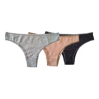 Likeshop - Pack 3 Calzón Algodón Tanga Bikini Mujer Liso #6
