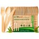 thumbnail image 1 of Juego de cubiertos ECOSANX 16 cm 120 piezas compostable de bambú, 1 of 7