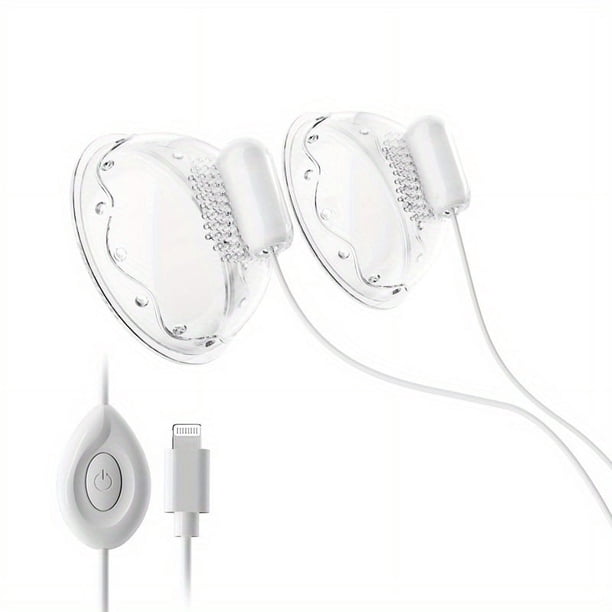 2pcs/3pcs Vibrating Nipple Massager Nipple Stimulation Vibrating Dildos, 12 Vibration Modes, Wearable Vibrator Sex Toys, Iphone Lighting Plug Or Android Type-C Plug, Outdoor Wearing Convenient Use
