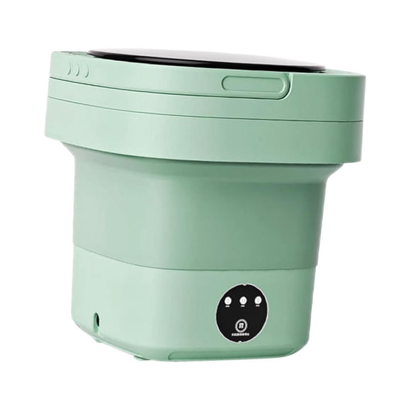 Lavadora portátil Lavadora pequeña compacta 6.5L 3 modelos Lavadora de cubo pequeña liviana para lavandería Apartamento RV Ropa de bebé Ropa interior Verde