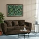thumbnail image 1 of Sofa 3 Cuerpos Kansas Felpa-Chocolate, 1 of 5