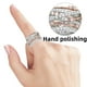 thumbnail image 4 of Anillo de circonita con microincrustaciones de diamante brillante para mujer, anillo creativo con separación de colores en forma de cruz, 4 of 5