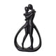 thumbnail image 3 of Escultura De Amantes De La Estatua De Pareja Para Gabinete De Entrada De Mesa Decoración Del Hogar Negro, 3 of 5