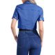 thumbnail image 3 of CHAQUETA DE MEZCLILLA CORTA PARA MUJER INSPIRE CHIC MANGA CORTA BOTONES DELANTEROS CHAQUETA DE JEAN AZUL REAL XS, 3 of 6