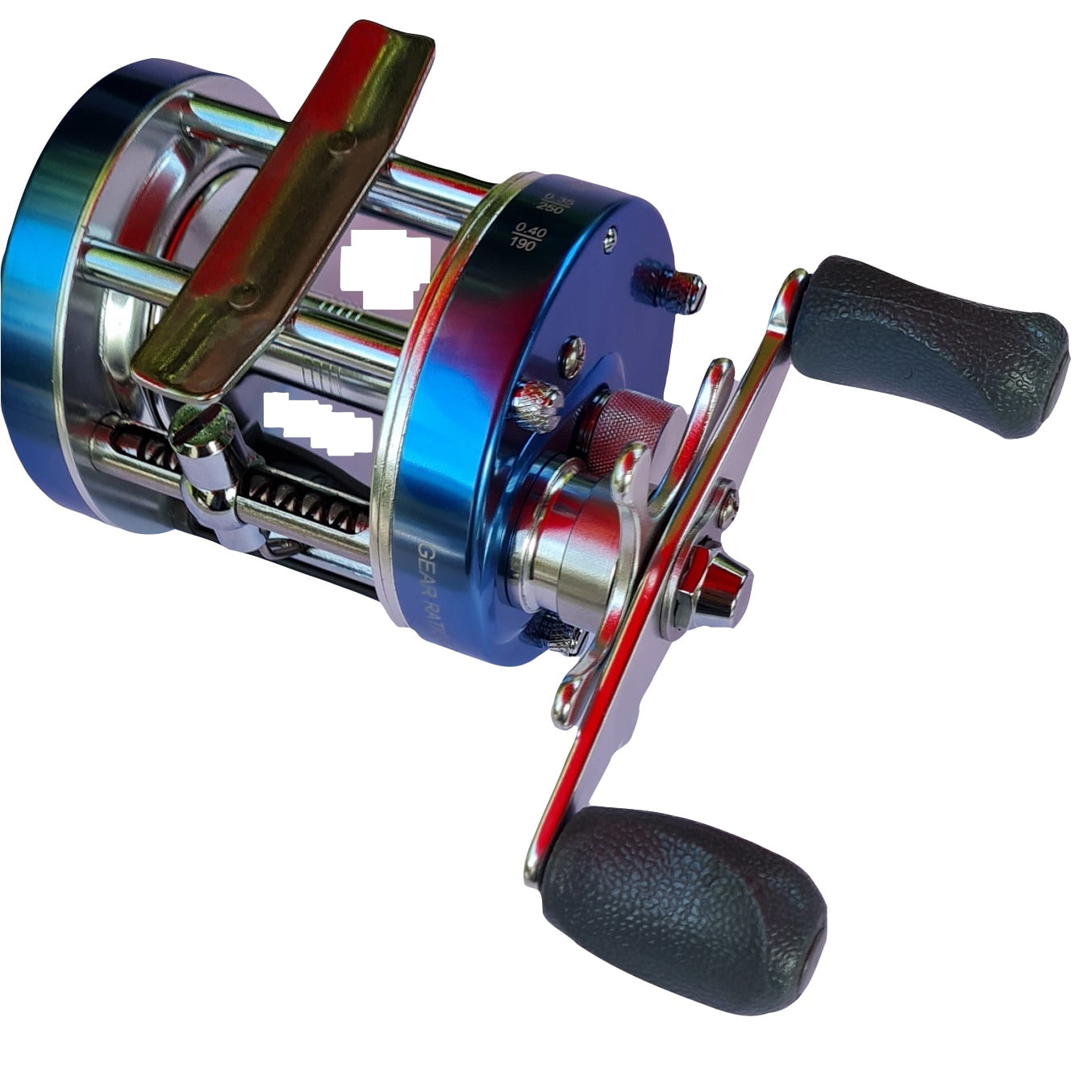 Silstar - Carrete De Pesca Horizontal Azul Pulsar 4rodamientos