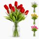 thumbnail image 1 of Ramos De 12 Tulipanes Artificiales Flor Decoración Tulipan rojo Talla Única, 1 of 6
