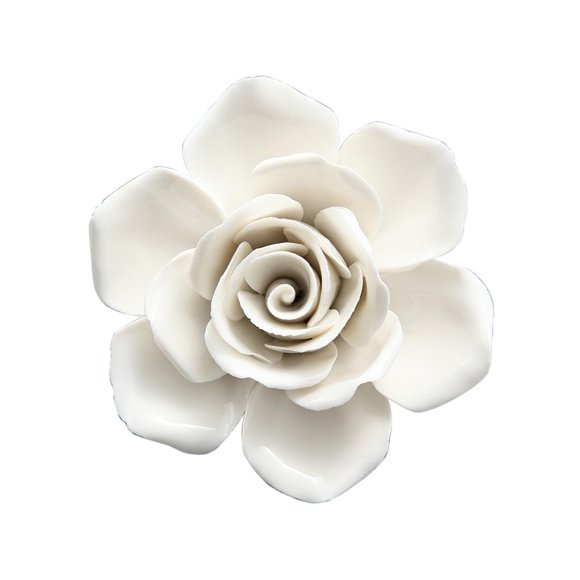 Colgante De Pared 3D Flores De Cerámica Artesanía Decoración Colgante Artificial S Rose 10cm
