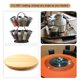 thumbnail image 5 of Uxcell 6" Soporte giratorio con bola de acero Lazy Susan 0.23x5.11" Blanco 4 piezas, 5 of 5