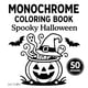 thumbnail image 1 of Libro para colorear Majosta Halloween espeluznante, 50 diseños, 1 of 1