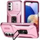 thumbnail image 1 of Funda Armada para Samsung Galaxy A14 5G con Tapa Deslizante y Soporte Magnético Giratorio Rosa, 1 of 5