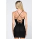 thumbnail image 4 of Vestido Mini Ajustado De Punto Texturizado Sin Mangas Con Espalda De Encaje Y Cuello Halter Negro marrón (para Mujer), 4 of 4