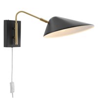 Lámpara De Pared Modway Journey 7, 1 Luz, Metal Moderno, Negro