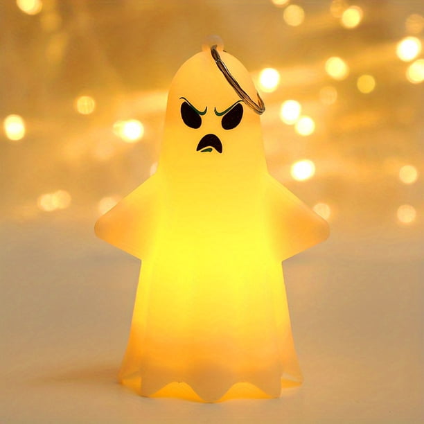 1pc Realistic Ghost Tealights with Flickering LED Flameless Candles - Perfect for Halloween, Thanksgiving, and Home Decor