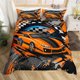 thumbnail image 1 of Racing Car Duvet Cover Boys Extreme Sports Game Quilt Cover Twin For Boys Microfiber Cool Speed Automobile Honeycomb Bedding Set Bed Sheets, 1 of 5