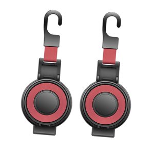 Magideal - 2X Ganchos Para Asiento Trasero De Coche, Soportes De Gancho Para Reposacabezas De Coche, Soporte Para Vasos, Fácil Instalación, Soporte Para Teléfono Rojo