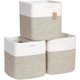 thumbnail image 1 of NaturalCozy Storage Cubes 11 Inch Cotton Rope Woven Baskets, 1 of 3