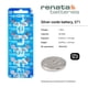 thumbnail image 2 of Batería Renata 371 SR920SW 1.55V Óxido de Plata Paquete de 2, 2 of 6