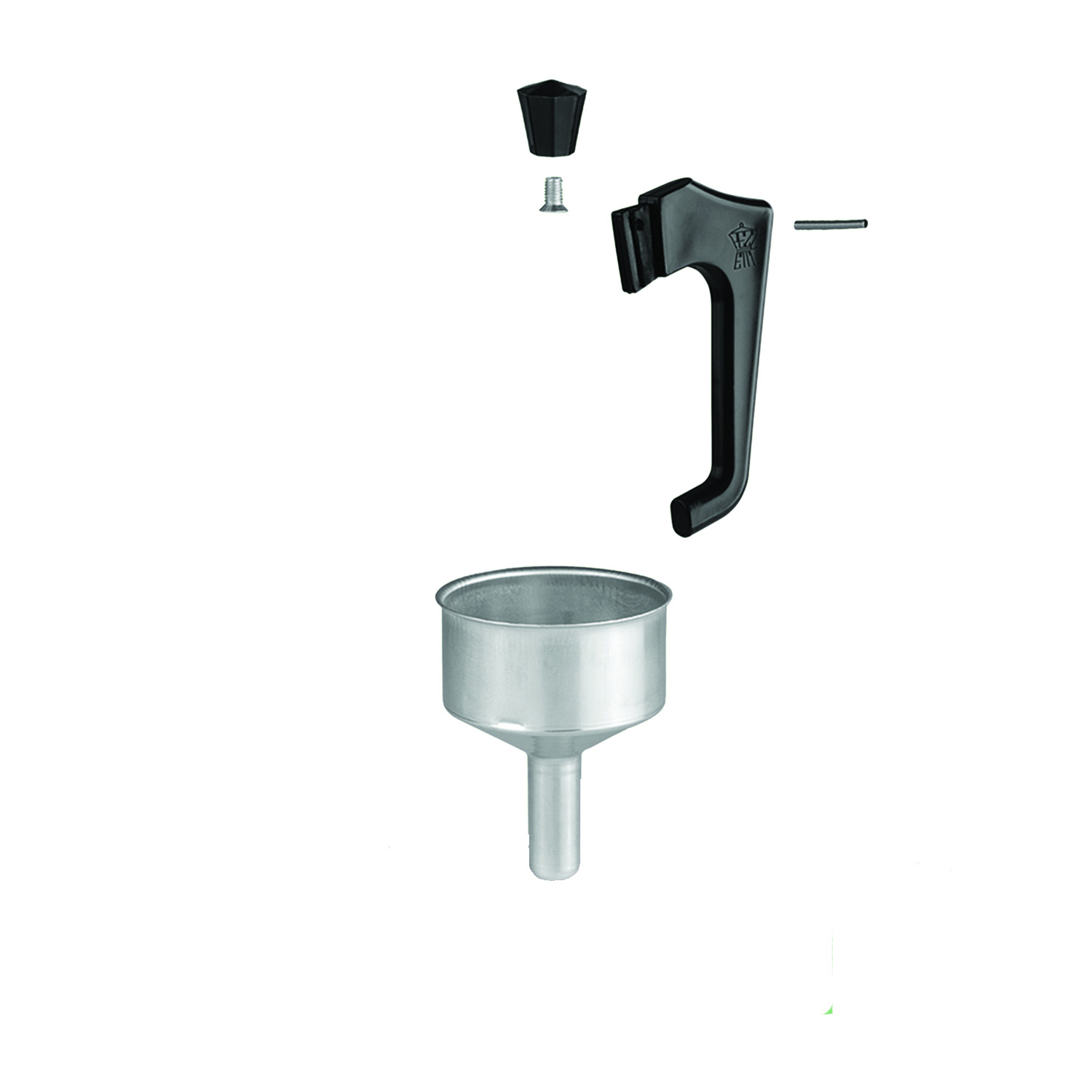 Set 1 Embudo -1 Asas -1 Pomo Para Cafetera 6 Taza Pezzetti