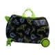thumbnail image 4 of Maleta De Viaje Con Ruedas Para Niños, Resistente, Rígida, Con Ruedas, Color Negro, Diseño De Dinosaurio, 4 of 5
