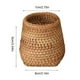 thumbnail image 2 of Handwoven Rattan Pen Holder and Makeup Brush Cup - Adorable and Sturdy Stationery Storage Box for Home, School, and Office, 2 of 4