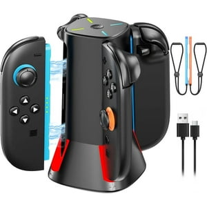 Base De Carga Aaronmei Para Nintendo Switch 2 Joy-Cons Negro