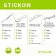thumbnail image 2 of Juego de herramientas para raspar y masajear Gua Sha STICKON de acero inoxidable, 2 of 7