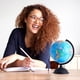 thumbnail image 4 of World Globe Juvale, giratorio, 20 cm, con soporte para que los niños aprendan, 4 of 9